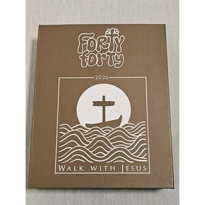 Forty Forty Challenge 2026 Walk with Jesus Medal - New